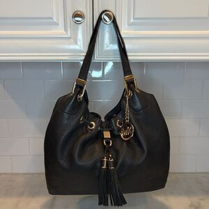 Michael Kors Purse Leather Handbag Camden Large Pebbled Hobo Pocketbook Bag